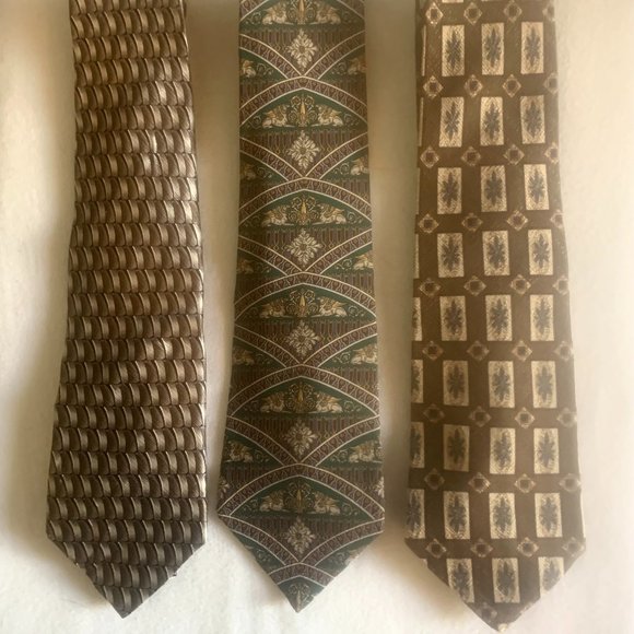 Other - 3 – 100% Silk Ties: Metropolitan Museum of Art & Strafford & Donberry and Keats